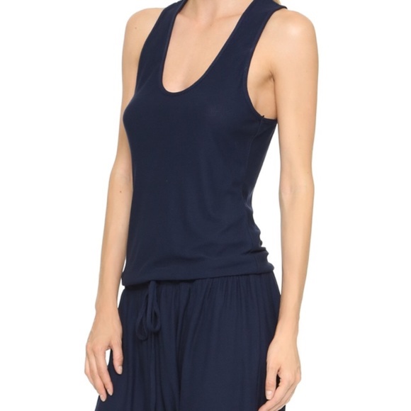 🆕 $398 Ronny Kobo Yelena Jumpsuit Midnight Blue - Picture 8 of 8